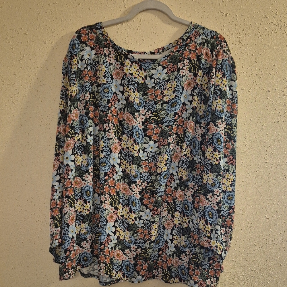 LOFT Multicolor Floral Blouse